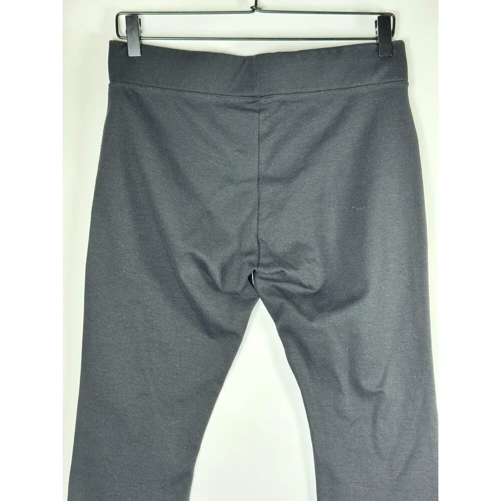American Giant Pants Womens‎ 8 Black Cropped Flare Modal Stretch Made in USA
